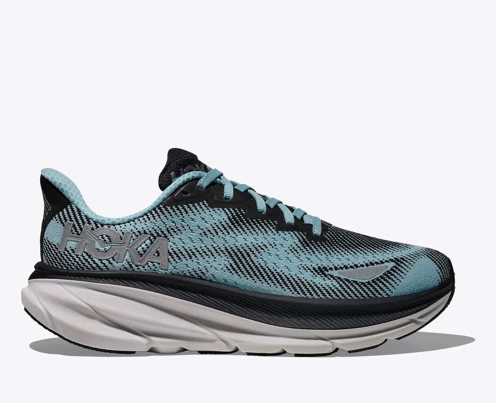Hoka Women's Clifton 9 GTX in Black/Raindrop