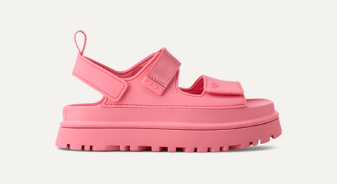 UGG GoldenGlow Sandal in Sea Salt, Tropical Pink & SeaFoam