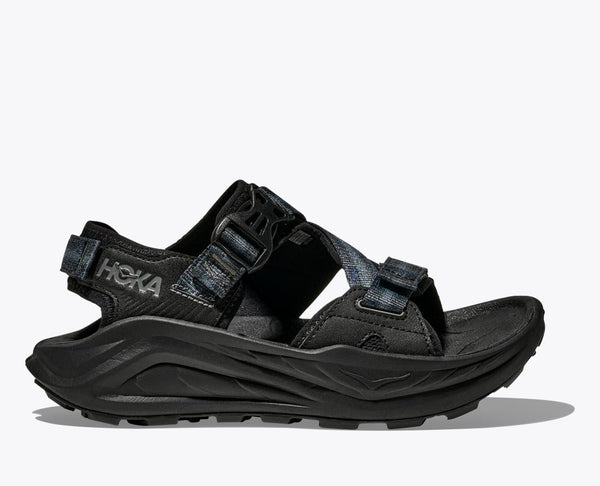 Hoka Men's & Womens Infinity Hike TC Sandal in Black & BlueTwilight/Grapefruit
