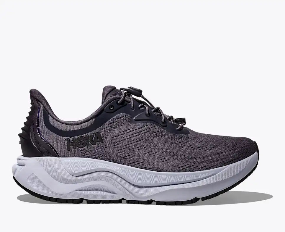 Hoka Women's Arahi SR in Black/Black & SquidInk/CarbonBlack Available in Wide Widths