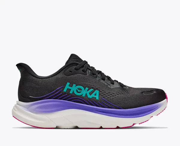 Hoka Women's Clifton 11 in Black/NeonNebula, Stardust/MellowYellow, Frost/NeonYuzu, Frost/GlimmeringBlue, RoseCream/DewyPink & Black/White Available in Wide Widths