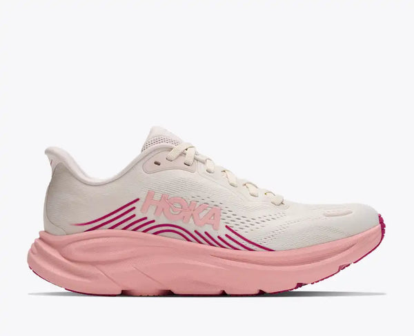 Hoka Women's Clifton 11 in Frost/NeonYuzu, Frost/GlimmeringBlue, RoseCream/DewyPink & Black/White Available in Wide Widths