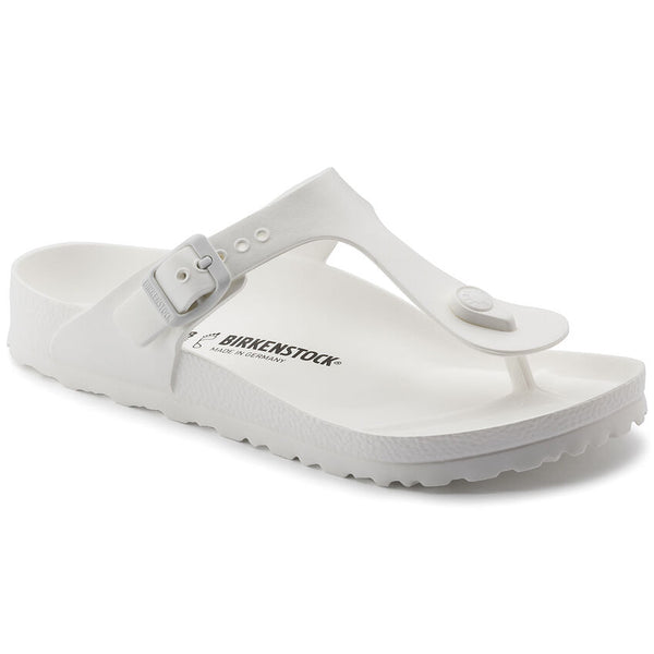 Birkenstock Gizeh Essentials EVA in Faded Lime, Black & White