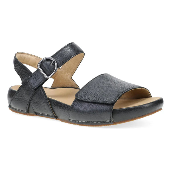 Dansko Tinsley Leather Sandal in Natural & Black