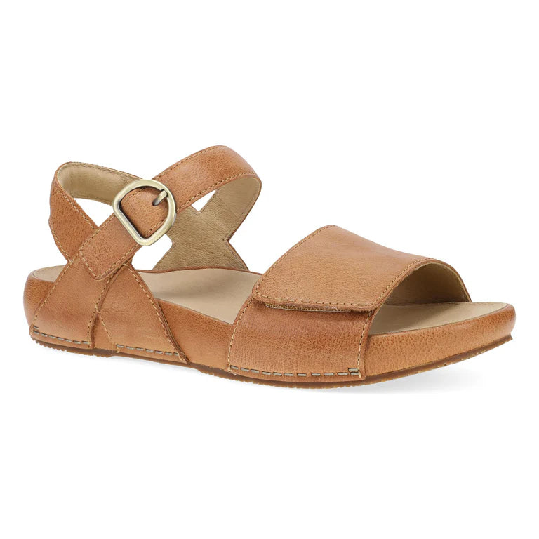 Dansko Tinsley Leather Sandal in Natural & Black