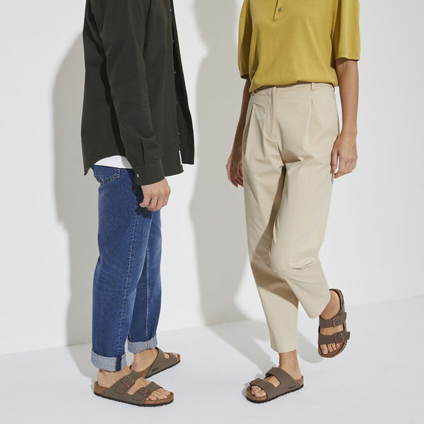 Birkenstock Arizona Birkibuc Sandal in Mocha