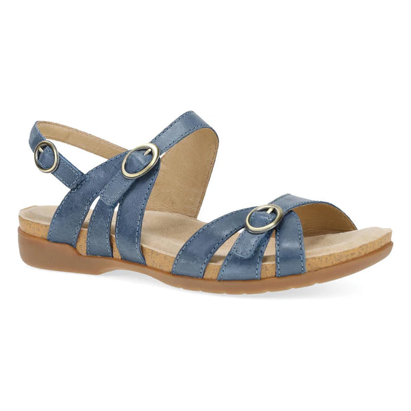Dansko Ruthie Leather Sandal in Marine