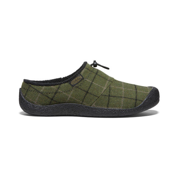 Keen Men's Howser III Slide in Charcoal, Black & Red Plaid, Navy Plaid & Dark Olive Plaid