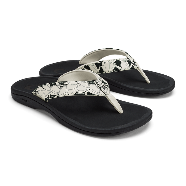 Olukai Ohana Women's Sandal in LavaRock/Pa'i, Toasted Coconut, Lehua Flower/Onyx, White/Hua, Sea Glass & White