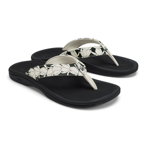 Olukai Ohana Women's Sandal in LavaRock/Pa'i, Toasted Coconut, Lehua Flower/Onyx, White/Hua, Sea Glass & White