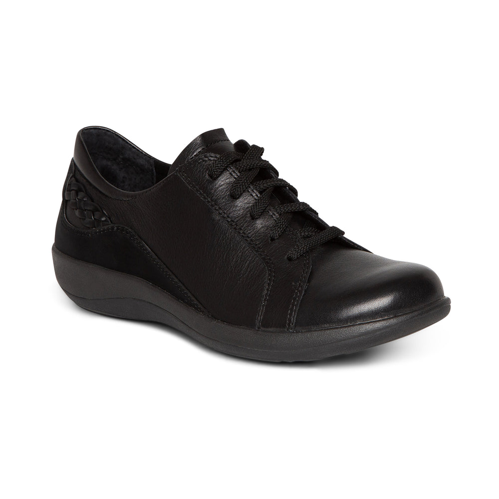 Aetrex Dana Oxford in Black, Navy & Warm Grey