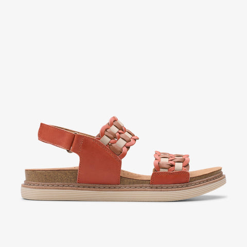 Clarks Arwell Glide Sandal in Orange