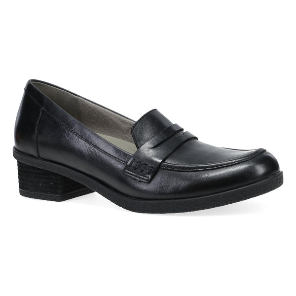 Dansko Danica Plum/Chocolate & Black Waterproof Burnished Loafer