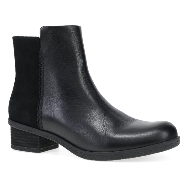 Dansko Denay Waterproof Milled Boot in Saddle & Black