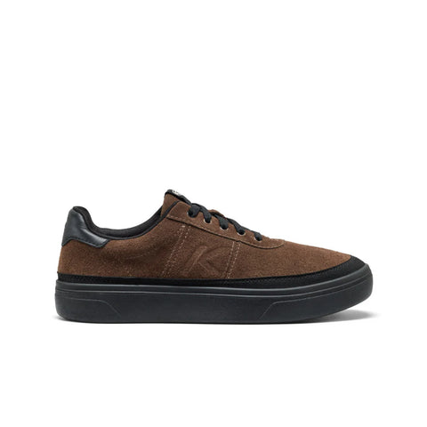 Keen Men's KM4 Leather Sneaker in Dark Earth