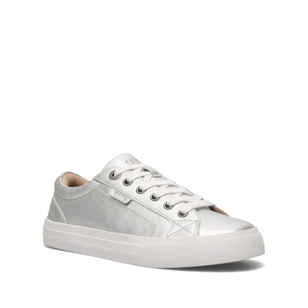 Taos Plim Soul Lux Leather Sneaker in Silver, White, Merlot, Black & Carmel