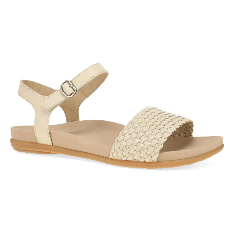 Dansko Jodie Leather Sandal in Vanilla