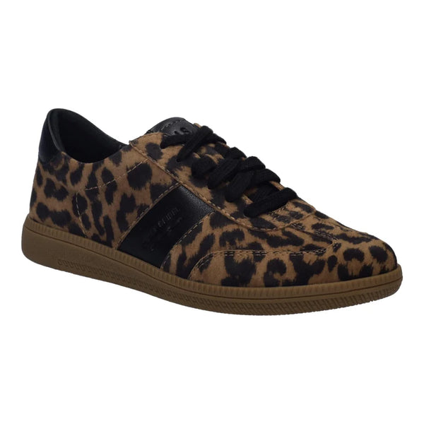 Josef Seibel Joleen 01 Sneaker in Camel/Ocelot, Slate Blue & Beige/Black