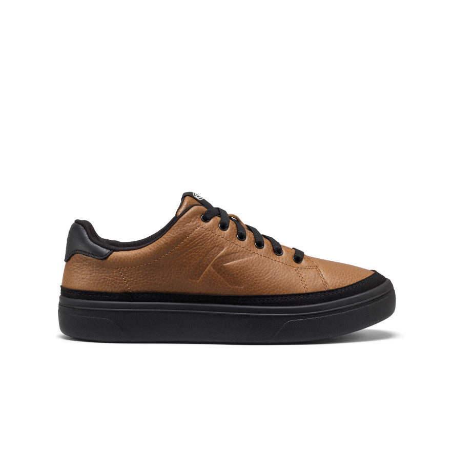 Keen Men's KM1 Leather Court Sneaker in Bison