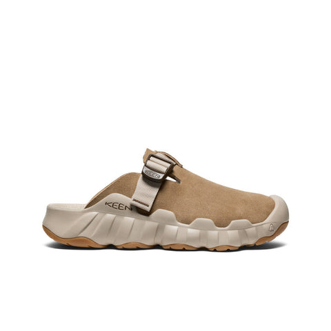Keen Men's Hyperport Leather Clog in Cornstalk/Taupe & Black