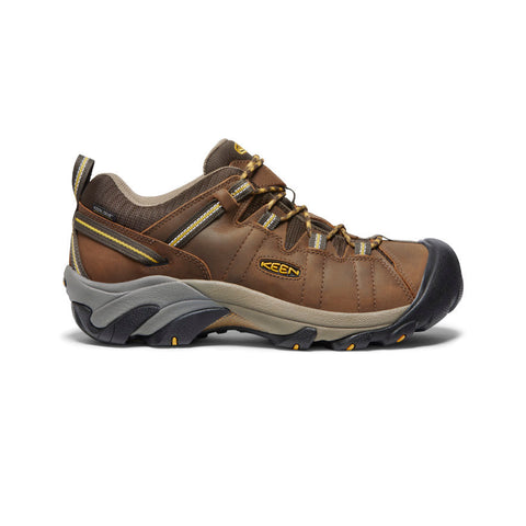 Keen Men's Targhee II Waterproof Hiking Shoe in CascadeBrown/GoldenYellow