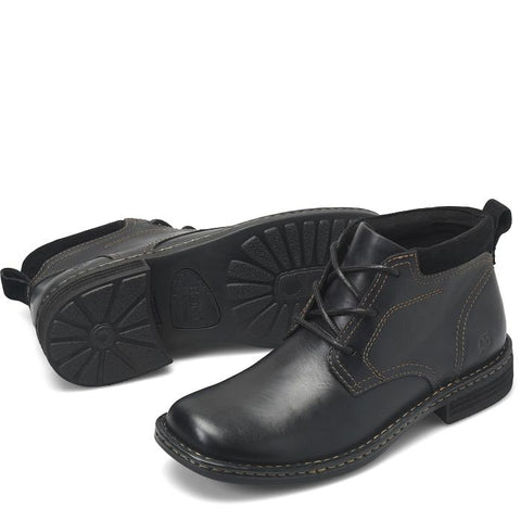 Born Men's Henry Boot in Black Leather