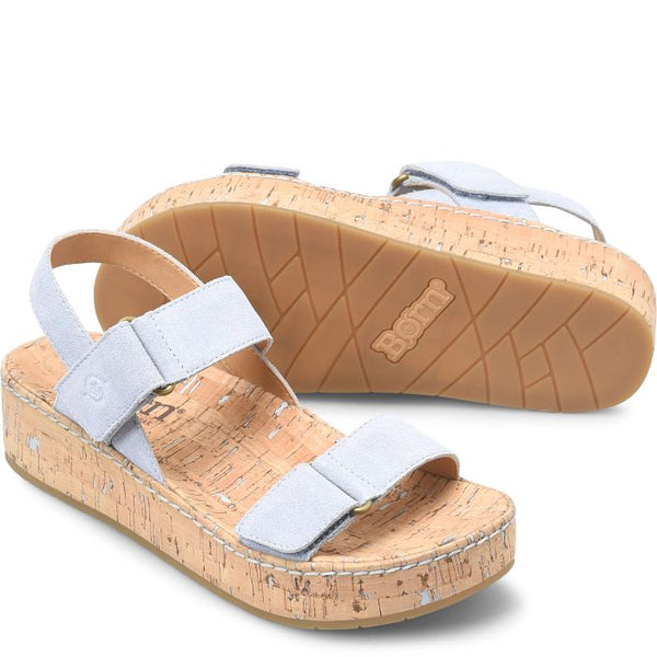 Born Sloan Sandal in Grey, Orange & Black