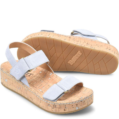 Born Sloan Sandal in Grey, Orange & Black