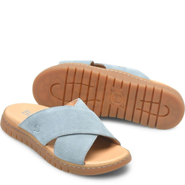 Born Adia Sandal in Sky Blue & Brown