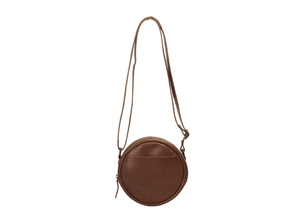Keaan Greta Leather Bag in Dirty Tan & Brown