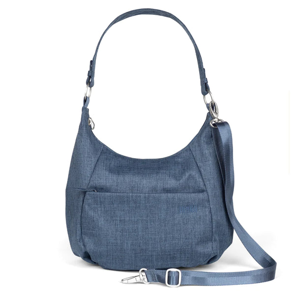 Haiku Amble Hobo Bag in Cherry Blossom & River Rock Blue