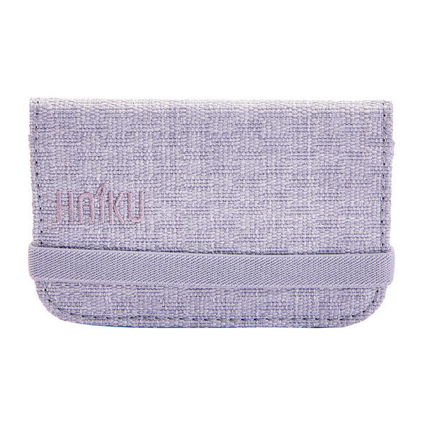 Haiku Trek RFID Mini Wallet 2.0 in Neon Flora, Wild Mint, Stone Gray, Rustic Clay, Rosewood, River Rock Blue & Black