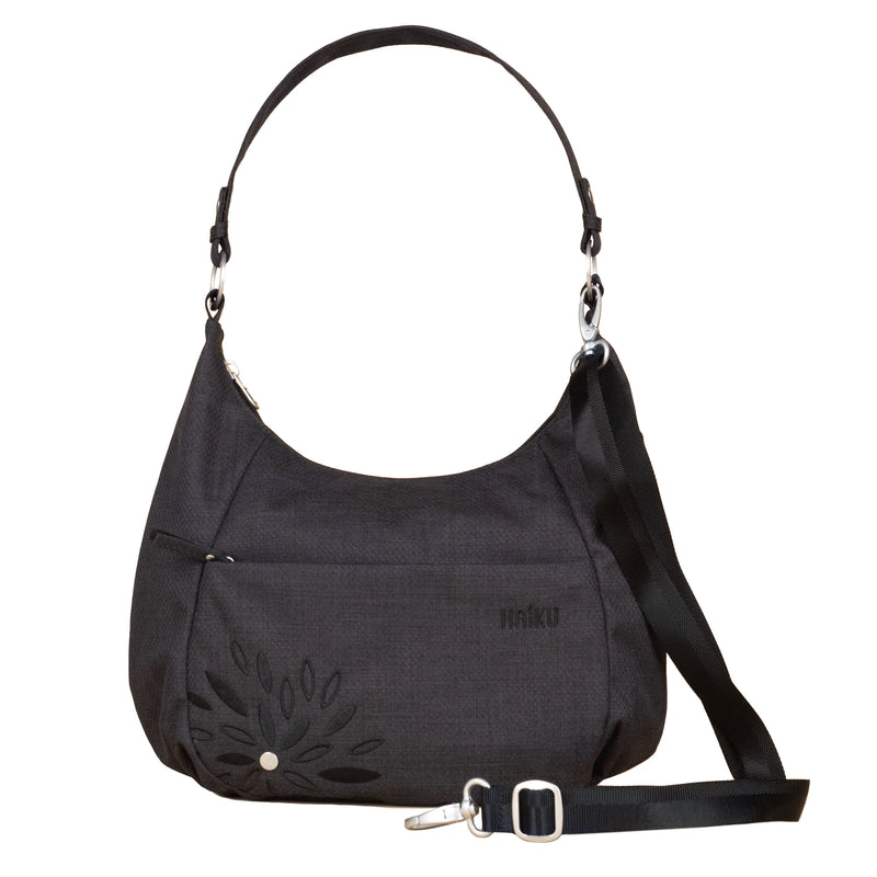 black vintage haiku leather backpack Haiku Amble Hobo Bag in Black, Stone Gray, Rustic Clay & River Rock Blue