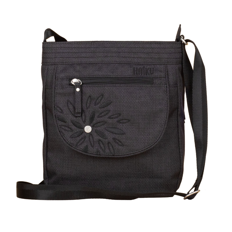 black vintage haiku leather backpack To-Go Convertible Bags The surface has small pores Vintage Roots Black Pebble Full
