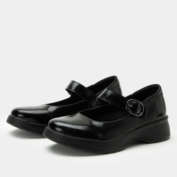 Alegria Jazmine Shoe in Glazed Navy & Dapper Black
