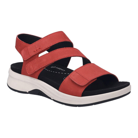 Josef Seibel Estelle 03 in Red & Black Nubuck
