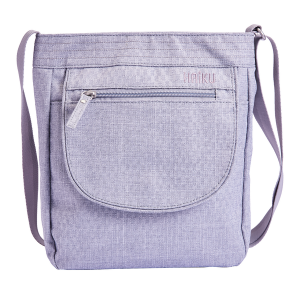 Haiku Jaunt Cross Body Bag in Wild Mint, Rosewood, Rustic Clay, Cherry BlossomRiver Rock blue, Stone Gray, Vineyard Purple & Black in Bloom