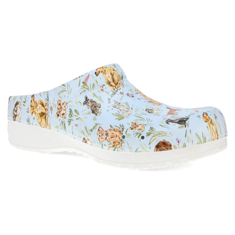 Dansko Kane EVA Clog in Puppies & Vintage Garden