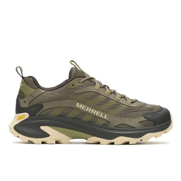 Merrell Men's Moab Speed 2 Hiking Shoe in Anthracite & Olive