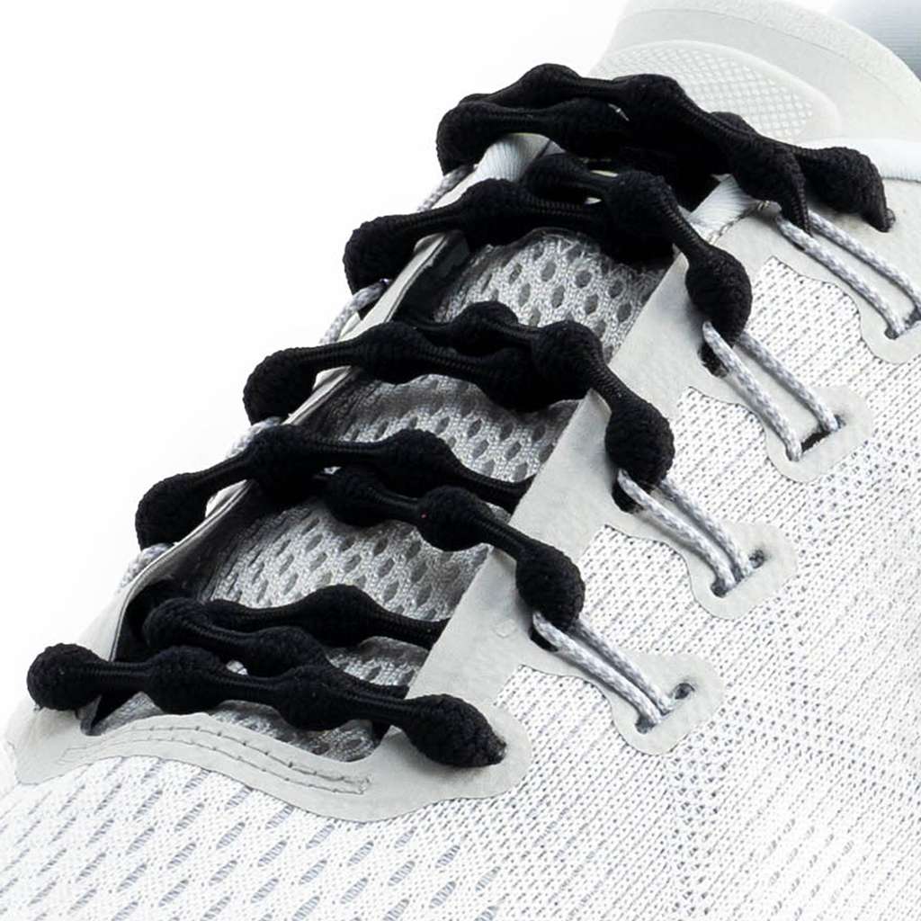 Caterpy No-Tie Laces [Jaguar Black, Ghost Gray, Silky White, Bubblegum Pink, Glacier Blue, Mint Green, Ruby Red, Purple Lilac]