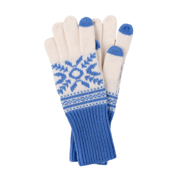 Pistil Alva Glove in Blue & Taupe