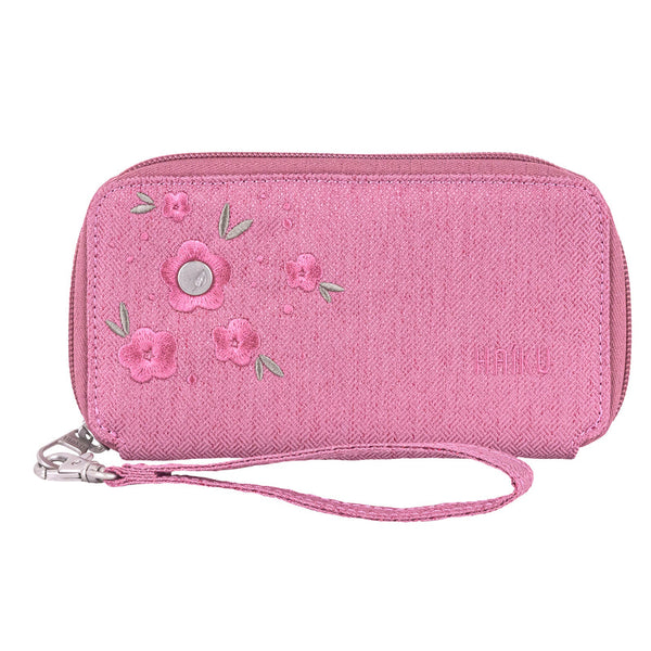 Haiku Intrepid RFID Wallet in Cherry Blossom, Neon Flora, Rustic Clay, Rosewood, Stone Gray, River Rock Blue, Gray Poplar & Black