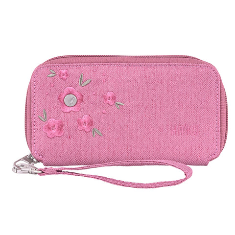 Haiku Intrepid RFID Wallet in Cherry Blossom, Neon Flora, Rustic Clay, Rosewood, Stone Gray, River Rock Blue, Gray Poplar & Black