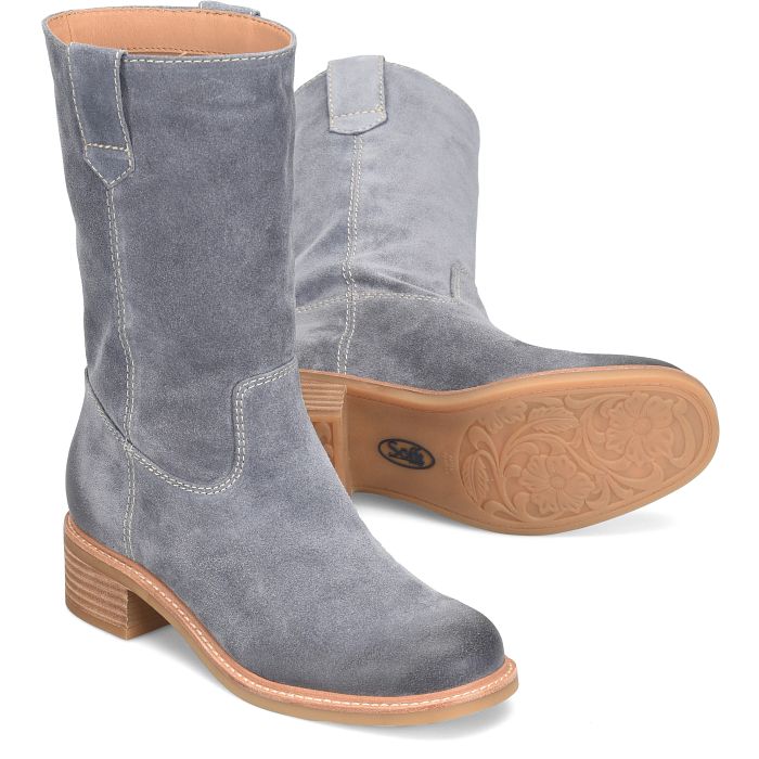 Sofft Tabitha Boot in Indigo & Cognac