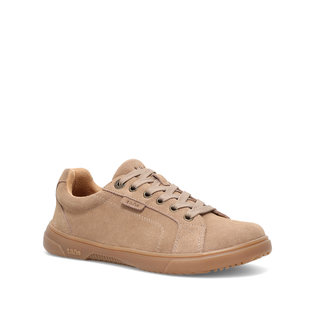 Taos Champ Sneaker in Oat Suede & Black