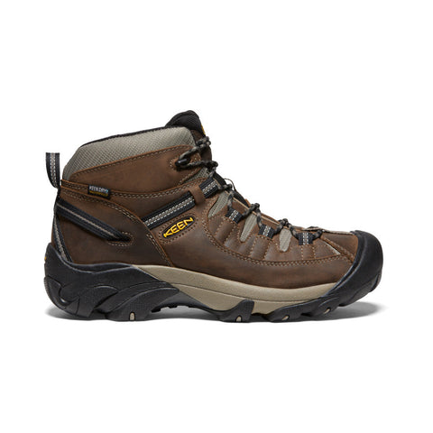 Keen Men's Targhee II Waterproof Mid Hiking Boot in Shitake/Brindle