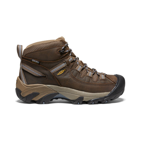 Keen Women's Targhee II Waterproof Mid Hiking Boot in Black/FlintStone