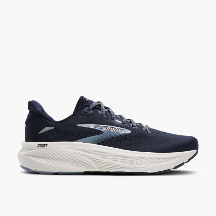 Brooks Ghost 18 Women's Running Shoe in Navy/RainWashed/Coconut, StarWhite/CyberPeach/Grey & Navy/RainWashed/Coconut