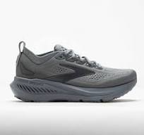 Brooks Glycerin GTS 23 Men's Running Shoe in Grey/Pearl/Black Available in Wide Widths
