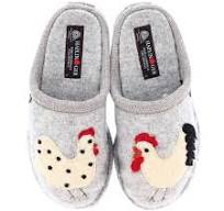 Haflinger Chicken Slipper in Brown